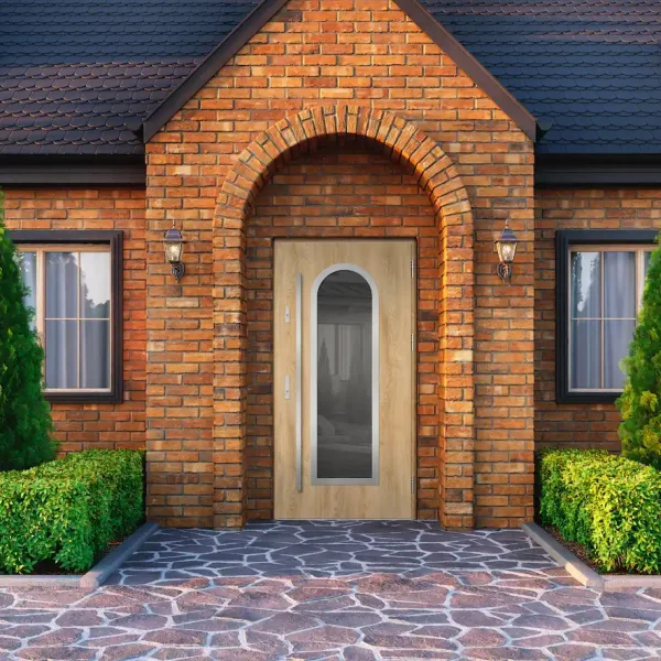 Lesena-vhodna-vrata-posebno-okno-na-sredini-2-kljucavnici